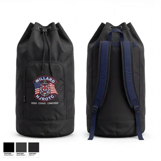 Gear Bag, Willard NJROTC, Navy, Teamtime, Team time, sublimation, custom sports apparel, team uniforms, spirit wear, spiritwear, sports uniforms, custom shirts, team store, custom team store, fundraiser sports, apparel fundraiser