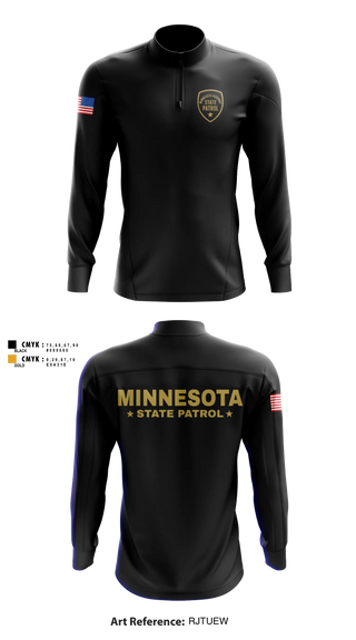 Quarter Zip Jacket, Minnesota State Patrol, Police, Teamtime, Team time, sublimation, custom sports apparel, team uniforms, spirit wear, spiritwear, sports uniforms, custom shirts, team store, custom team store, fundraiser sports, apparel fundraiser