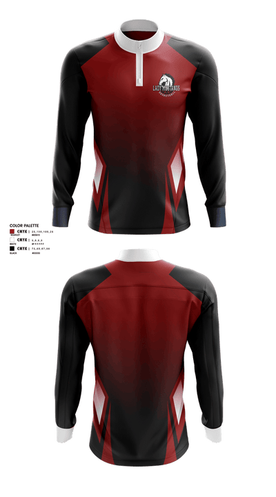 Westfall mustangs 55143002 Quarter Zip Jacket - 1
