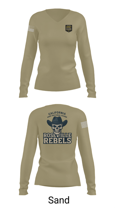 Team Roseville 67248526 Women's Long Sleeve V-neck Shirt - 92