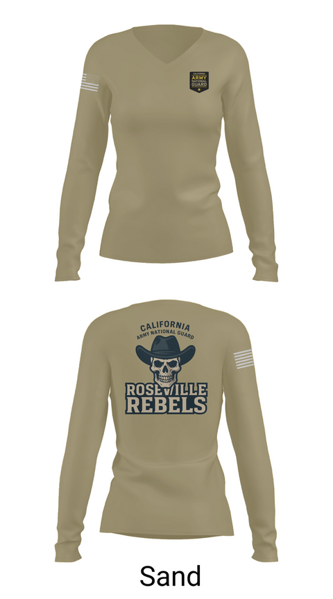 Womens Long Sleeve Vneck Shirt, Team Roseville, , Teamtime, Team time, sublimation, custom sports apparel, team uniforms, spirit wear, spiritwear, sports uniforms, custom shirts, team store, custom team store, fundraiser sports, apparel fundraiser