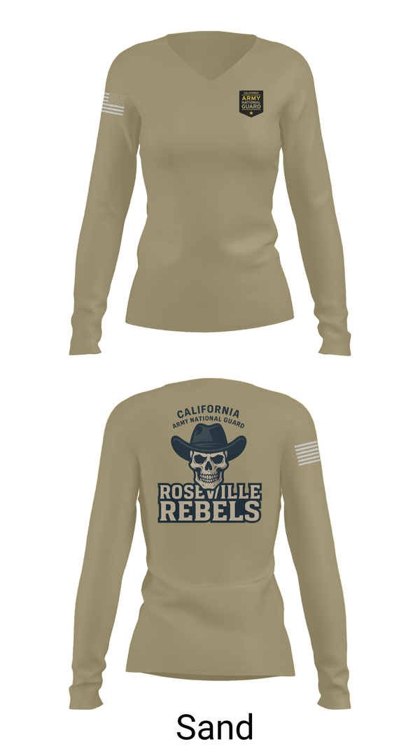Womens Long Sleeve Vneck Shirt, Team Roseville, , Teamtime, Team time, sublimation, custom sports apparel, team uniforms, spirit wear, spiritwear, sports uniforms, custom shirts, team store, custom team store, fundraiser sports, apparel fundraiser