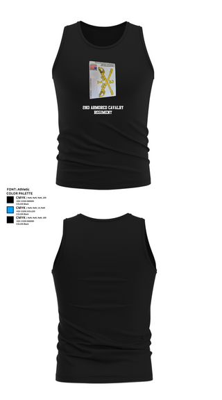 Tank Top, 2nd Armored Cavalry Regiment, , Teamtime, Team time, sublimation, custom sports apparel, team uniforms, spirit wear, spiritwear, sports uniforms, custom shirts, team store, custom team store, fundraiser sports, apparel fundraiser