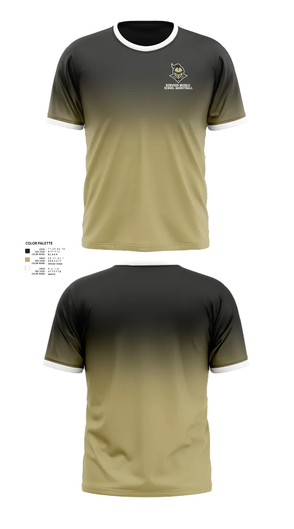 Kenwood Middle School Basketball 2697530 Short Sleeve Performance Shirt - 25