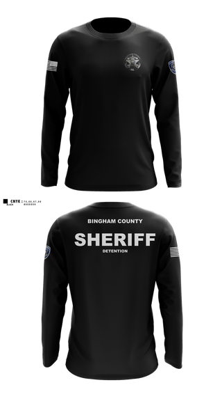 Long Sleeve Performance Shirt, Bingham County, Police, Teamtime, Team time, sublimation, custom sports apparel, team uniforms, spirit wear, spiritwear, sports uniforms, custom shirts, team store, custom team store, fundraiser sports, apparel fundraiser