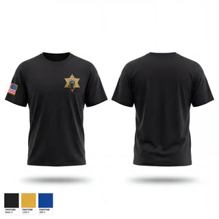Old School Cotton Feel Shirt, Upshur County Sheriff’s Office, Police, Teamtime, Team time, sublimation, custom sports apparel, team uniforms, spirit wear, spiritwear, sports uniforms, custom shirts, team store, custom team store, fundraiser sports, apparel fundraiser