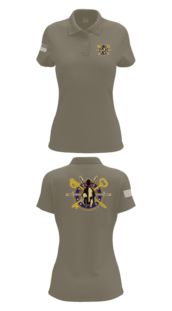 Womens Short Sleeve Performance Polo, A Company 68th DSSB 4ID, , Teamtime, Team time, sublimation, custom sports apparel, team uniforms, spirit wear, spiritwear, sports uniforms, custom shirts, team store, custom team store, fundraiser sports, apparel fundraiser
