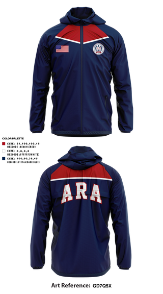 Windbreaker, American Renaissance Academy, Swimming, Teamtime, Team time, sublimation, custom sports apparel, team uniforms, spirit wear, spiritwear, sports uniforms, custom shirts, team store, custom team store, fundraiser sports, apparel fundraiser