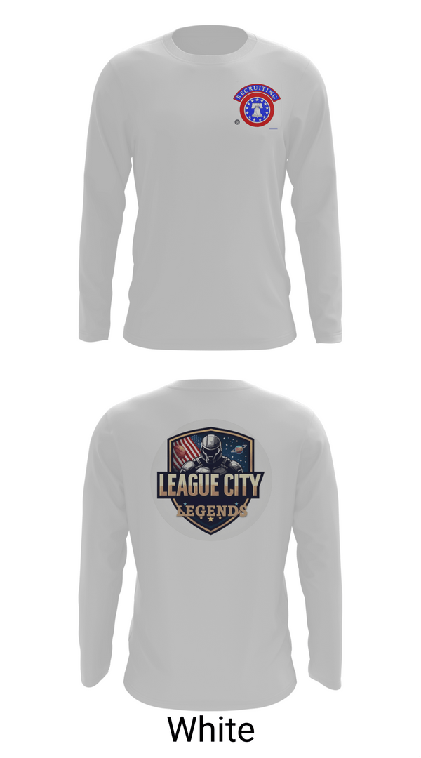 Long Sleeve Performance Shirt, LEAGUE CITY RECRUITING, Army, Teamtime, Team time, sublimation, custom sports apparel, team uniforms, spirit wear, spiritwear, sports uniforms, custom shirts, team store, custom team store, fundraiser sports, apparel fundraiser