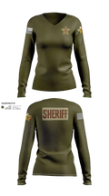 Hudspeth county sheriff office 47128359 Women's Long Sleeve V-neck Shirt - 32