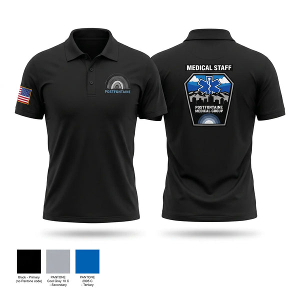 Short Sleeve Performance Polo, PF Medical, EMS/EMT, Teamtime, Team time, sublimation, custom sports apparel, team uniforms, spirit wear, spiritwear, sports uniforms, custom shirts, team store, custom team store, fundraiser sports, apparel fundraiser