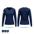 Pleasant grove fire and rescue 70938687 Women's Long Sleeve V-neck Shirt - 1