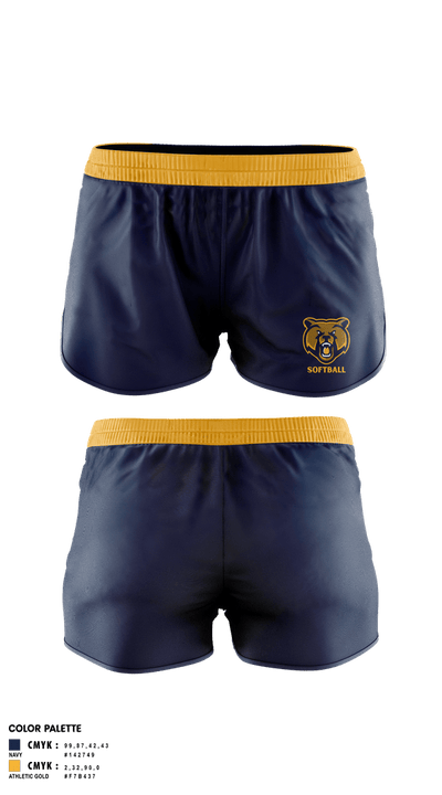 Lancaster High School Softball 53063837 Women's Shorts - 1