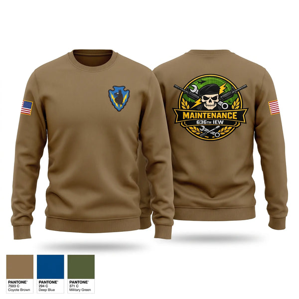 Crew Neck Sweatshirt, 636th IEW, National Guard, Teamtime, Team time, sublimation, custom sports apparel, team uniforms, spirit wear, spiritwear, sports uniforms, custom shirts, team store, custom team store, fundraiser sports, apparel fundraiser