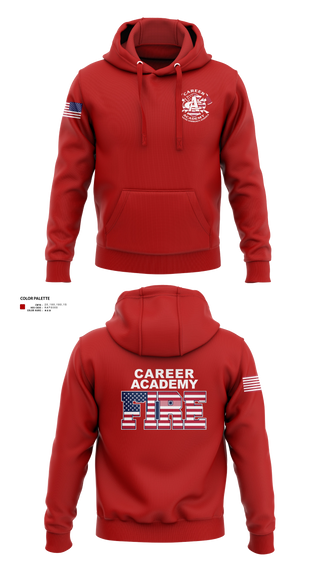 Hoodie, FWCS Career Academy, Fire Department, Teamtime, Team time, sublimation, custom sports apparel, team uniforms, spirit wear, spiritwear, sports uniforms, custom shirts, team store, custom team store, fundraiser sports, apparel fundraiser