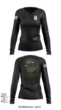 MDWFP K9 21939837 Women's Long Sleeve V-neck Shirt - 105
