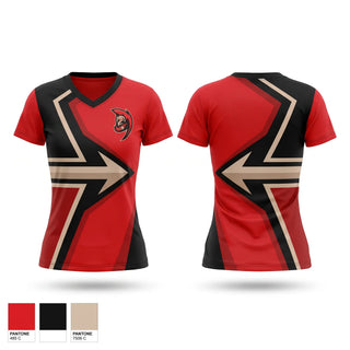 Womens Short Sleeve Vneck Shirt, Grove City Spartans, , Teamtime, Team time, sublimation, custom sports apparel, team uniforms, spirit wear, spiritwear, sports uniforms, custom shirts, team store, custom team store, fundraiser sports, apparel fundraiser