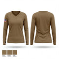 MFRC 30852154 Women's Long Sleeve V-neck Shirt - 1