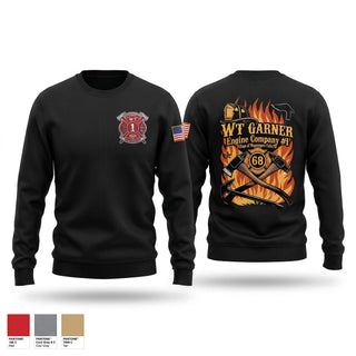 Crew Neck Sweatshirt, Village of Wappingers falls Station 1, Fire Department, Teamtime, Team time, sublimation, custom sports apparel, team uniforms, spirit wear, spiritwear, sports uniforms, custom shirts, team store, custom team store, fundraiser sports, apparel fundraiser