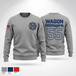 Crew Neck Sweatshirt, Highspire Fire Department, Fire Department, Teamtime, Team time, sublimation, custom sports apparel, team uniforms, spirit wear, spiritwear, sports uniforms, custom shirts, team store, custom team store, fundraiser sports, apparel fundraiser
