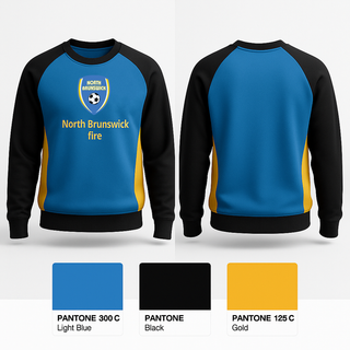 Crew Neck Sweatshirt, North Brunswick fire, Men's Soccer, Teamtime, Team time, sublimation, custom sports apparel, team uniforms, spirit wear, spiritwear, sports uniforms, custom shirts, team store, custom team store, fundraiser sports, apparel fundraiser