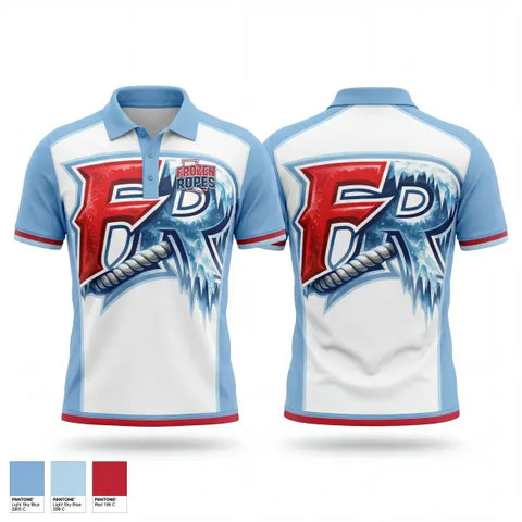 Short Sleeve Performance Polo, Frozen Ropes, Baseball, Teamtime, Team time, sublimation, custom sports apparel, team uniforms, spirit wear, spiritwear, sports uniforms, custom shirts, team store, custom team store, fundraiser sports, apparel fundraiser
