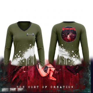 Womens Long Sleeve Vneck Shirt, Severed Angel, Rugby, Teamtime, Team time, sublimation, custom sports apparel, team uniforms, spirit wear, spiritwear, sports uniforms, custom shirts, team store, custom team store, fundraiser sports, apparel fundraiser