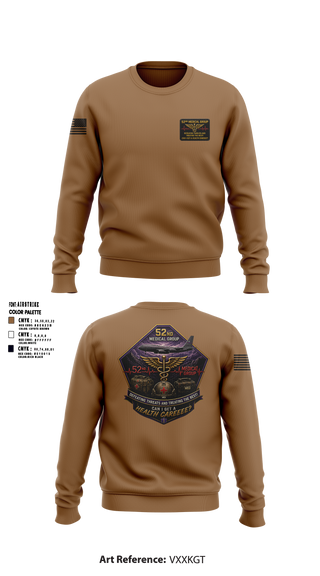 Crew Neck Sweatshirt, 52 MDG, Air Force, Teamtime, Team time, sublimation, custom sports apparel, team uniforms, spirit wear, spiritwear, sports uniforms, custom shirts, team store, custom team store, fundraiser sports, apparel fundraiser