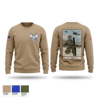Crew Neck Sweatshirt, 4-3 HHC, Army, Teamtime, Team time, sublimation, custom sports apparel, team uniforms, spirit wear, spiritwear, sports uniforms, custom shirts, team store, custom team store, fundraiser sports, apparel fundraiser