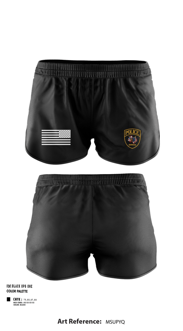 Ranger Panties, Seminole Police Department, Police, Teamtime, Team time, sublimation, custom sports apparel, team uniforms, spirit wear, spiritwear, sports uniforms, custom shirts, team store, custom team store, fundraiser sports, apparel fundraiser