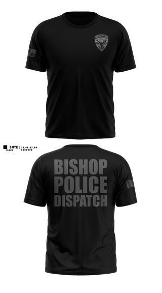 Old School Cotton Feel Shirt, Bishop Police Department, Police, Teamtime, Team time, sublimation, custom sports apparel, team uniforms, spirit wear, spiritwear, sports uniforms, custom shirts, team store, custom team store, fundraiser sports, apparel fundraiser