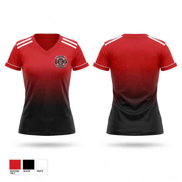 Womens Short Sleeve Vneck Shirt, Carsonville, Women's Soccer, Teamtime, Team time, sublimation, custom sports apparel, team uniforms, spirit wear, spiritwear, sports uniforms, custom shirts, team store, custom team store, fundraiser sports, apparel fundraiser