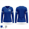 North Jefferson Jettes 68941577 Women's Long Sleeve V-neck Shirt - 1