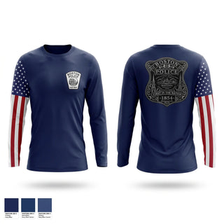 Long Sleeve Performance Shirt, Boston Police, Police, Teamtime, Team time, sublimation, custom sports apparel, team uniforms, spirit wear, spiritwear, sports uniforms, custom shirts, team store, custom team store, fundraiser sports, apparel fundraiser
