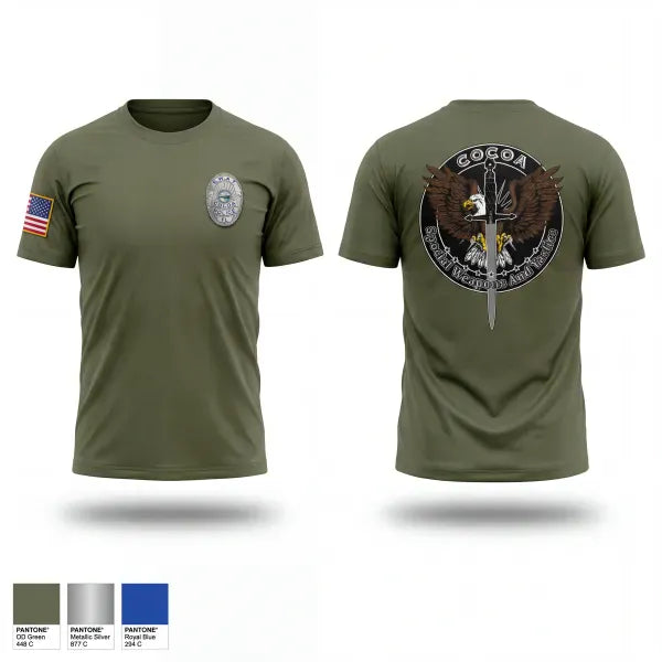 Short Sleeve Performance Shirt, COCOA SWAT, Police, Teamtime, Team time, sublimation, custom sports apparel, team uniforms, spirit wear, spiritwear, sports uniforms, custom shirts, team store, custom team store, fundraiser sports, apparel fundraiser