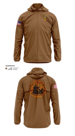 Windbreaker, 3D Theater Medical Command (Forward) Detachment 31, Army, Teamtime, Team time, sublimation, custom sports apparel, team uniforms, spirit wear, spiritwear, sports uniforms, custom shirts, team store, custom team store, fundraiser sports, apparel fundraiser