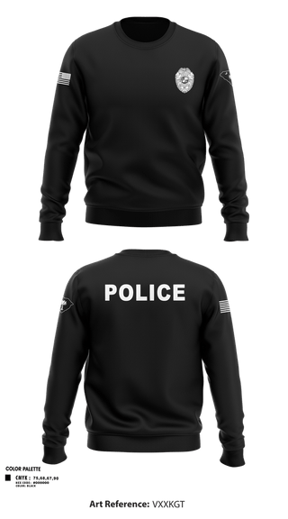 Crew Neck Sweatshirt, Bluffton PD, , Teamtime, Team time, sublimation, custom sports apparel, team uniforms, spirit wear, spiritwear, sports uniforms, custom shirts, team store, custom team store, fundraiser sports, apparel fundraiser