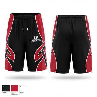 Athletic Shorts With Pockets, EP Panthers, Men's Basketball, Teamtime, Team time, sublimation, custom sports apparel, team uniforms, spirit wear, spiritwear, sports uniforms, custom shirts, team store, custom team store, fundraiser sports, apparel fundraiser