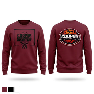 Crew Neck Sweatshirt, Cooper Academy, Men's Basketball, Teamtime, Team time, sublimation, custom sports apparel, team uniforms, spirit wear, spiritwear, sports uniforms, custom shirts, team store, custom team store, fundraiser sports, apparel fundraiser