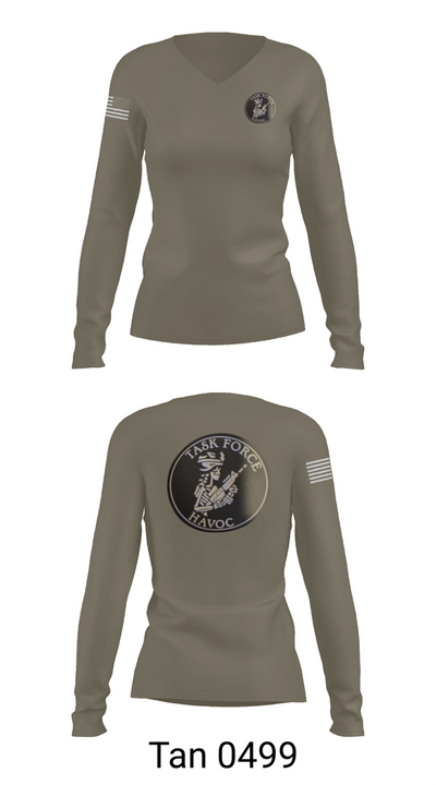 Task Force Havoc 43589270 Women's Long Sleeve V-neck Shirt - 73