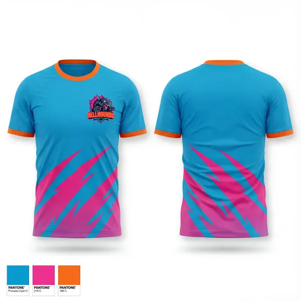 Short Sleeve Performance Shirt, HELLHOUNDS, Baseball, Teamtime, Team time, sublimation, custom sports apparel, team uniforms, spirit wear, spiritwear, sports uniforms, custom shirts, team store, custom team store, fundraiser sports, apparel fundraiser