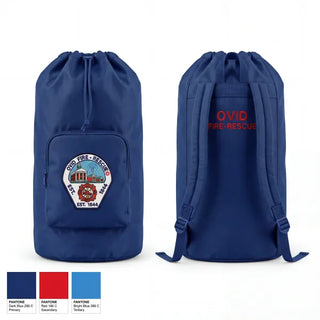 Gear Bag, Ovid Fire Dept, Fire Department, Teamtime, Team time, sublimation, custom sports apparel, team uniforms, spirit wear, spiritwear, sports uniforms, custom shirts, team store, custom team store, fundraiser sports, apparel fundraiser