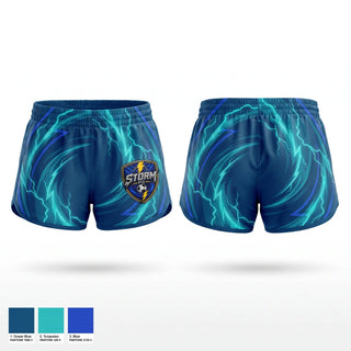 Womens Shorts, Storm F.C., Men's Soccer, Teamtime, Team time, sublimation, custom sports apparel, team uniforms, spirit wear, spiritwear, sports uniforms, custom shirts, team store, custom team store, fundraiser sports, apparel fundraiser