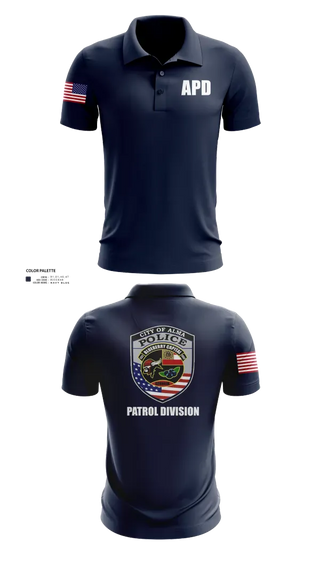 Short Sleeve Performance Polo, Alma Police Department, Police, Teamtime, Team time, sublimation, custom sports apparel, team uniforms, spirit wear, spiritwear, sports uniforms, custom shirts, team store, custom team store, fundraiser sports, apparel fundraiser