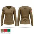 737th Trans Women's Long Sleeve V-neck Shirt - 1