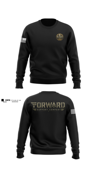 Crew Neck Sweatshirt, E-Co 250 BSB, Army, Teamtime, Team time, sublimation, custom sports apparel, team uniforms, spirit wear, spiritwear, sports uniforms, custom shirts, team store, custom team store, fundraiser sports, apparel fundraiser