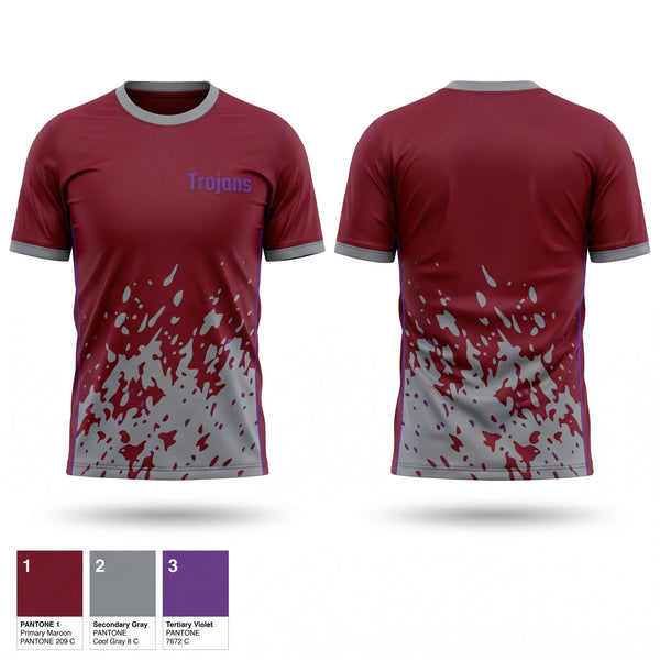Soft Poly Tee Cotton Like Feel, Trojans, Softball, Teamtime, Team time, sublimation, custom sports apparel, team uniforms, spirit wear, spiritwear, sports uniforms, custom shirts, team store, custom team store, fundraiser sports, apparel fundraiser