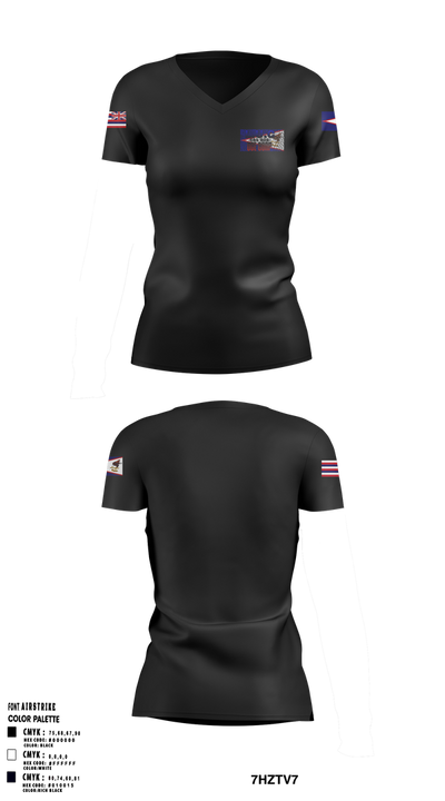 UCE CORP 36699732 Women's Short Sleeve V-neck Shirt - 1