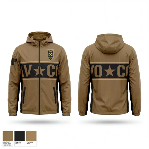 Windbreaker, DET 5, B Co RRC, National Guard, Teamtime, Team time, sublimation, custom sports apparel, team uniforms, spirit wear, spiritwear, sports uniforms, custom shirts, team store, custom team store, fundraiser sports, apparel fundraiser