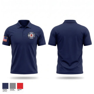 Short Sleeve Performance Polo, Thompsonville Fire & EMS, Fire Department, Teamtime, Team time, sublimation, custom sports apparel, team uniforms, spirit wear, spiritwear, sports uniforms, custom shirts, team store, custom team store, fundraiser sports, apparel fundraiser